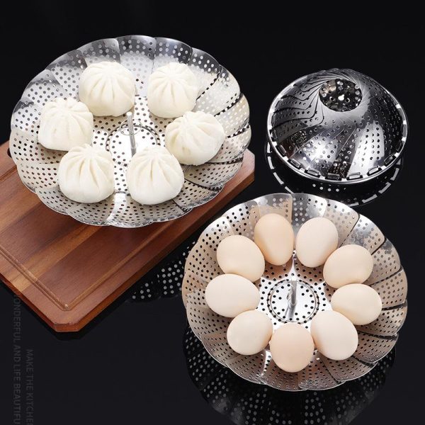 Stainless Steel Folding Steamer Tray Steam Rack Steam