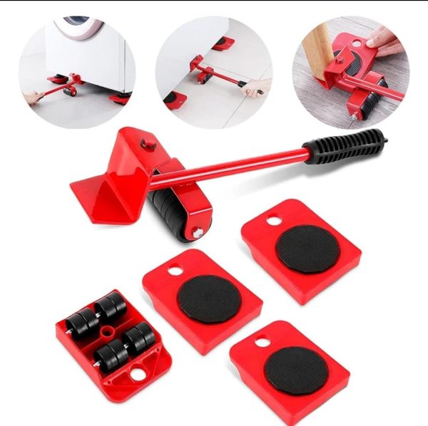 Heavy Furniture Move Tool Transport Lifter Shifter Moving Kit Slider Remover Rolling Wheel Corner Mover Set