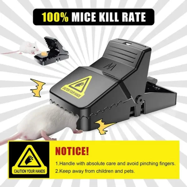 Heavy Duty Plastic Mouse Trap | Reuseable Mouse Catcher